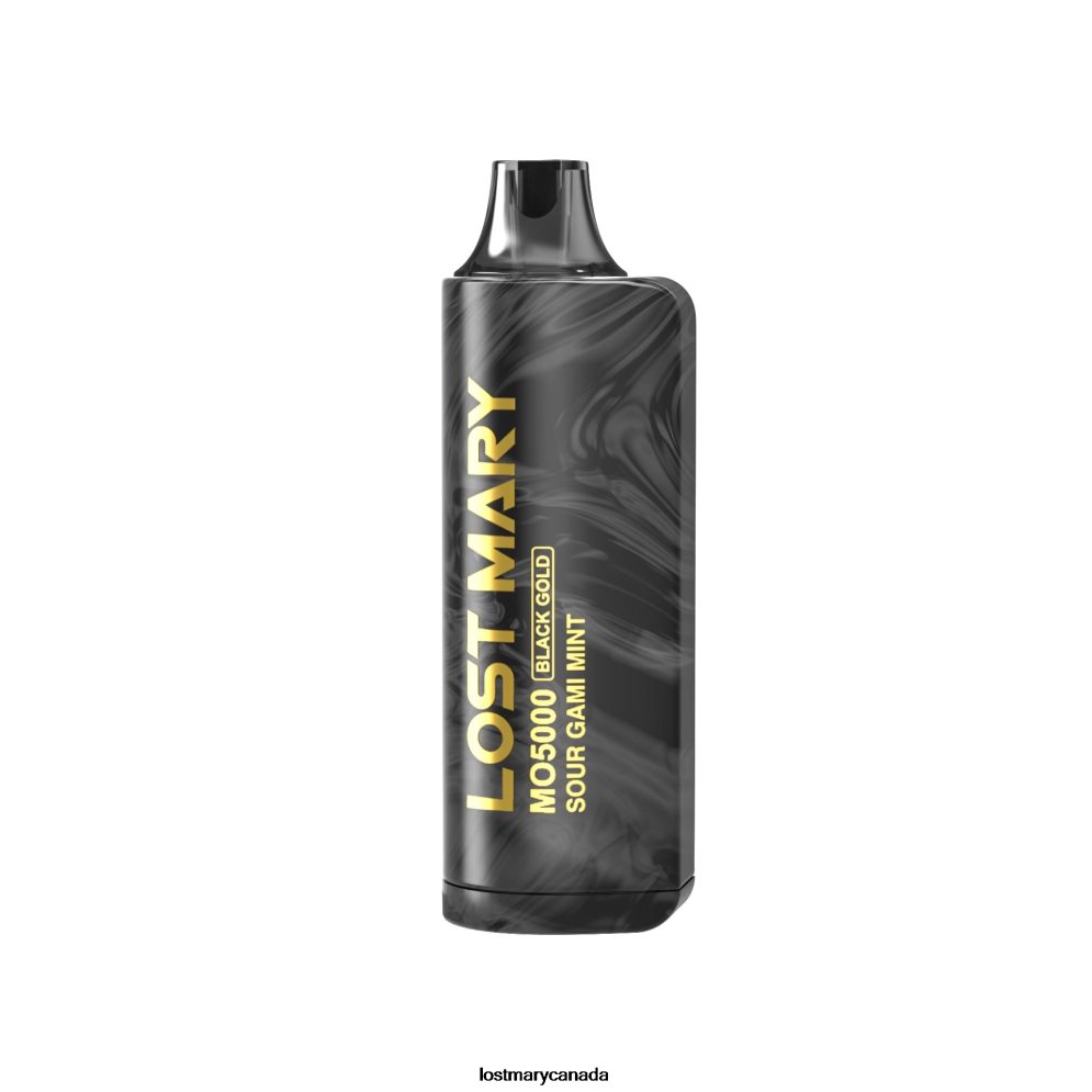 LOST MARY MO5000 Black Gold Disposable 10mL 28VT0L4 - LOST MARY Vape Flavors Sour Gami Mint