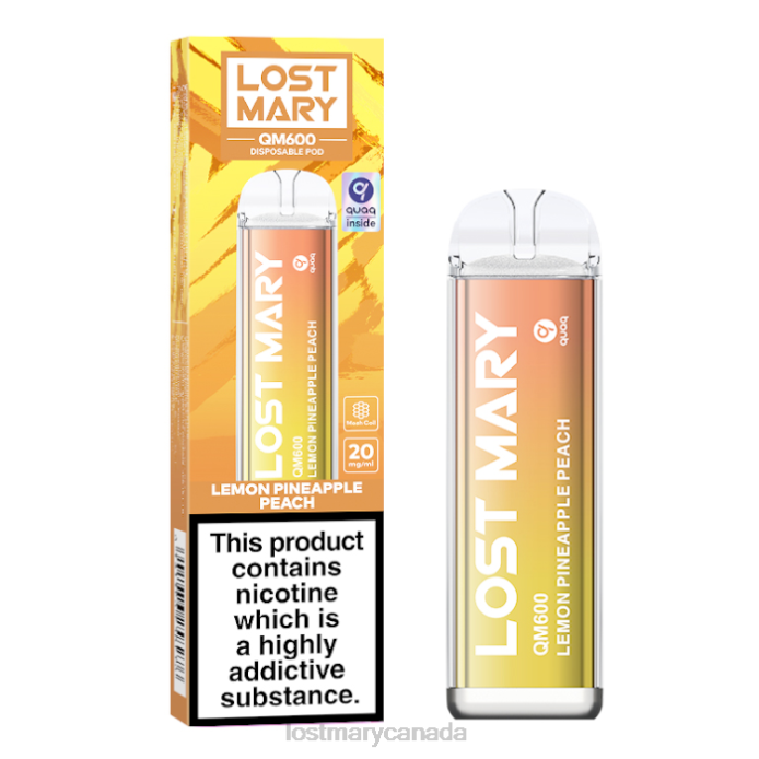 LOST MARY QM600 Disposable Vape Lemon Pineapple Peach -LOST MARY Vape Price 228DD163