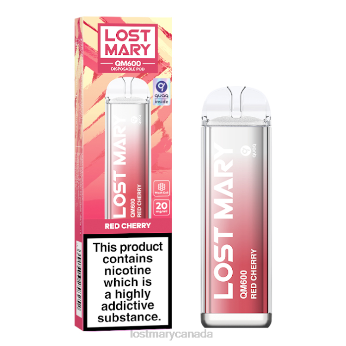 LOST MARY QM600 Disposable Vape Red Cherry -LOST MARY Canada 228DD162