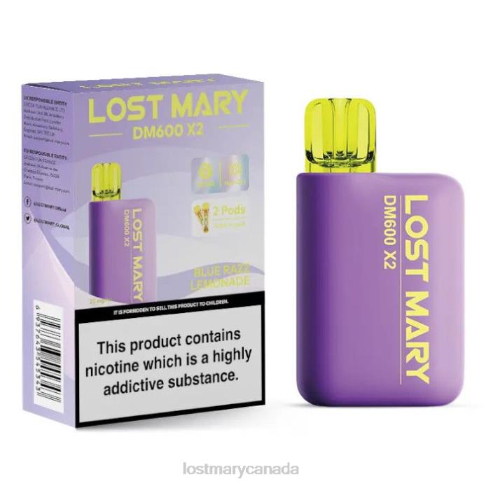 LOST MARY DM600 X2 Disposable Vape Blue Razz Lemonade -LOST MARY Vape Flavors 228DD188