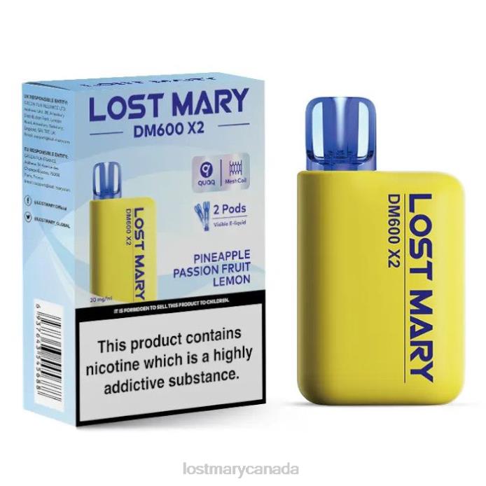 LOST MARY DM600 X2 Disposable Vape Pineapple Passion Fruit Lemon -LOST MARY Vape Review 228DD197