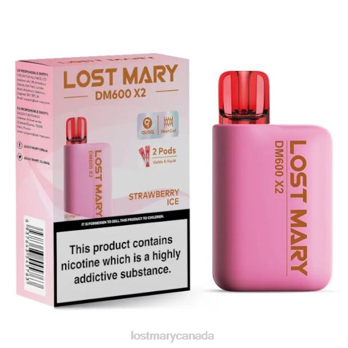 LOST MARY DM600 X2 Disposable Vape Strawberry Ice -LOST MARY Vape Canada 228DD205