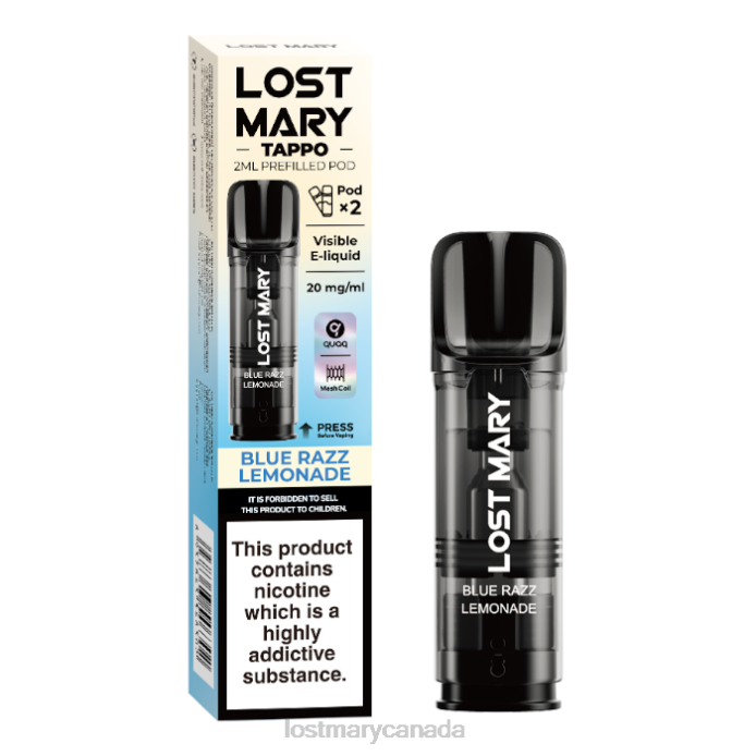 LOST MARY Tappo Prefilled Pods - 20mg - 2PK Blue Razz Lemonade -LOST MARY Vape Sale 228DD181