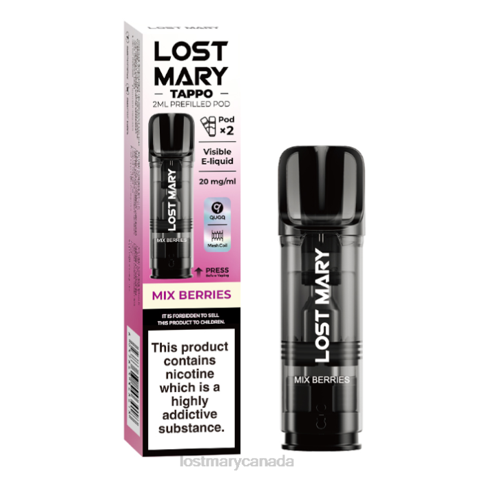 LOST MARY Tappo Prefilled Pods - 20mg - 2PK Mix Berries -LOST MARY Vape Price 228DD183